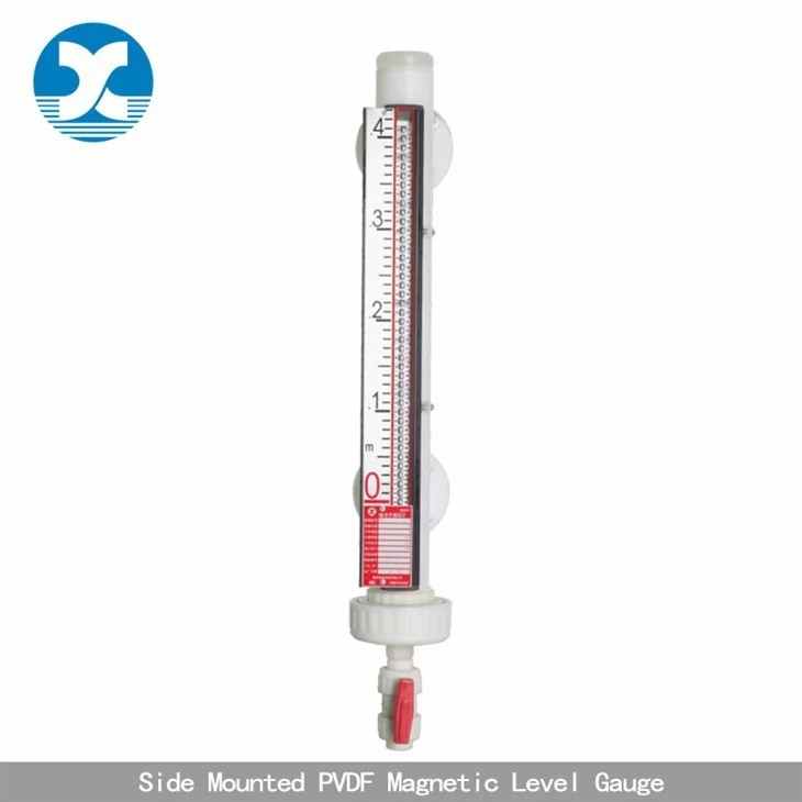 Side Mounted PP/PVC/PVDF Magnetic Level Gauge factory
